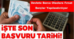 Develete Borcu Olanlar Dikkat