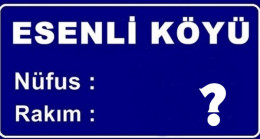 Esenli Köyü 2020 Nüfusu Açıklandı