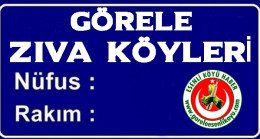 Görele ve Zıva Vadisi Köyleri Nüfus Bilgileri