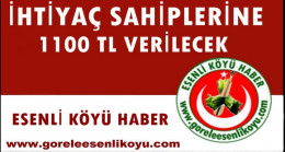 Hanebaşı 1100 TL Para Yardımı Yapılacak.Kimler Yararlanabilir