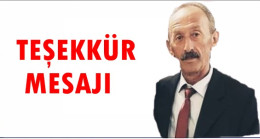 Avni Somuncu Teşekkür Mesajı