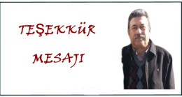 Mehmet Sıbıç Teşekkür Mesajı
