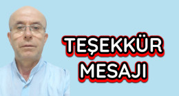 Mustafa Kaya Teşekkür Mesajı
