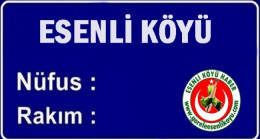 2022 Esenli Köyü Nüfusu Açıklandı