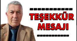 Hüseyin Hıdır Teşekkür Mesajı