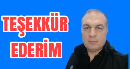 Teşekkür Ederim