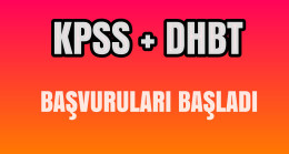 KPSS + DHBT Başvuruları Başladı ( Önlisans)