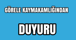 Görele Kaymakamlığının 62 Köy Muhtarlığına Talimatı