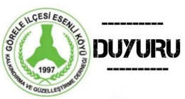Esenli Köyü Derneği Yönetim Kurulundan Sert Açıklama