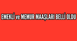 Emekli ve Memur Maaşları Belli Oldu