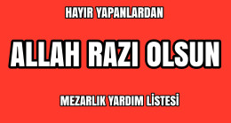 Mezarlık İçin Yardım Kampanyası Devam Ediyor.Kim Ne kadar Verdi?