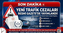 Yeni Trafik Cezaları Resmi Gazete Yayımlandı