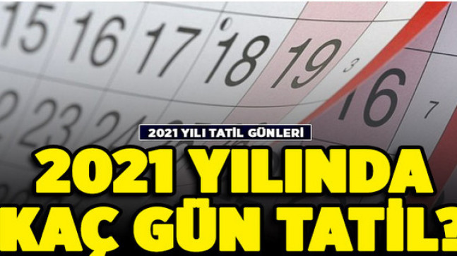 2021 Yılı Resmi ve Dini Günler