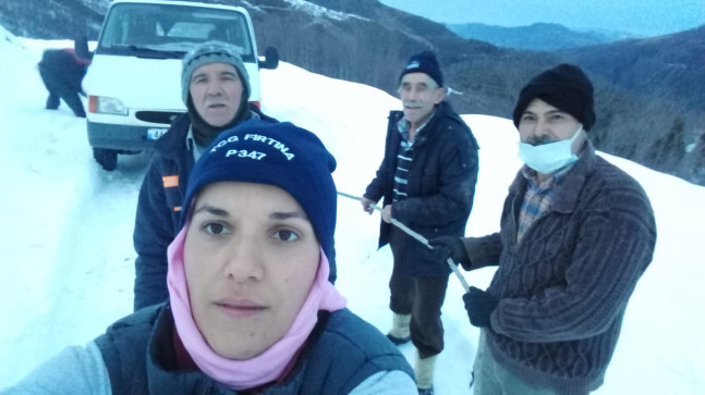 Köylülerimiz Sis Dağında Mahsur Kaldı