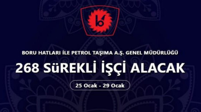Botaş 268 İşci Alacak