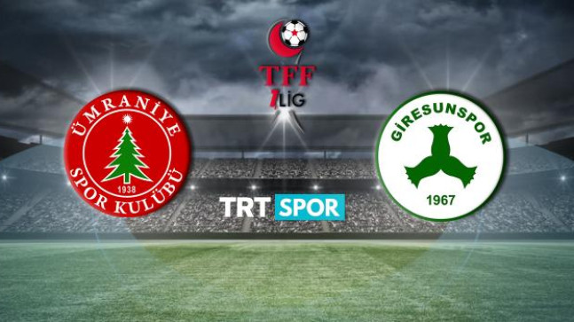 Ümraniyespor – Giresunspor maçı TRT SPOR’da