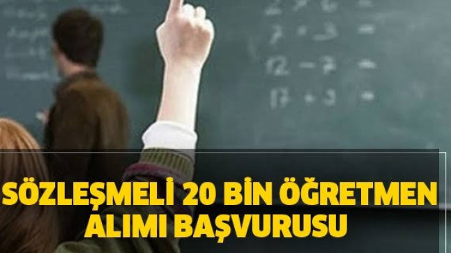 20 Bin Sözleşmeli Öğretmen Alınacak