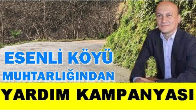 Esenli Köyünde Betonlama Olacak Halkımıza Duyuru