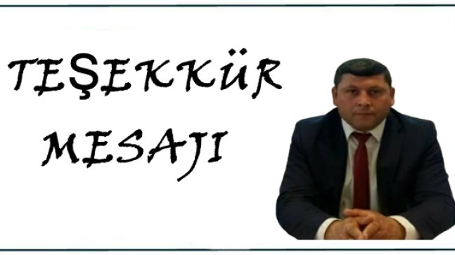 Hüseyin Sivri Başkandan Teşekkür Mesajı