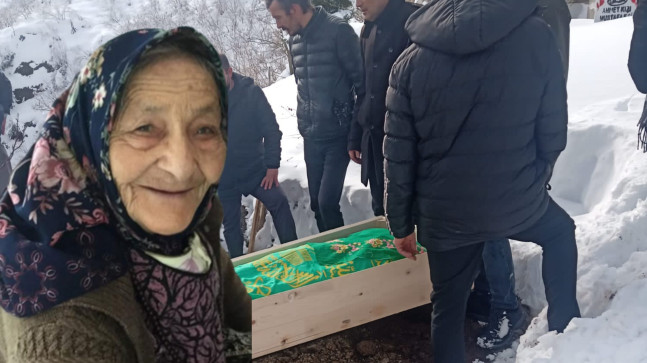 Kezban Çelik Yoğun Kar Yağışı Altında Toprağa Verildi.