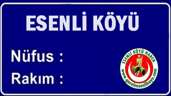 Esenli Köyü Nüfusu 2021 Yılında Esenli Köyü Nüfusu Kaç Kişi Oldu