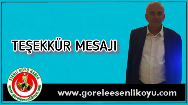 Ahmet Kaya Teşekkür Mesajı