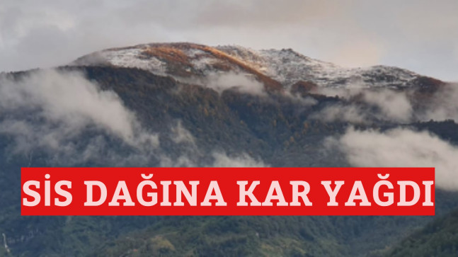 Sis Dağına Yılın İlk Karı Yağdı (Fotoğraflı)