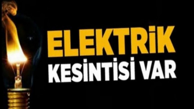 DUYURU;Zıvada Elektrik Kesintisi Var