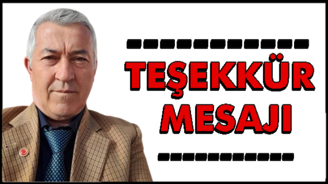 Hüseyin Hıdır Teşekkür Mesajı