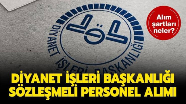 Diyanet 2 Bin 450 Personel Alacak