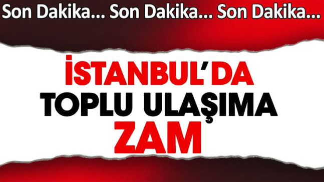 İstanbulda Ulaşıma Yüzde 18 Zam Yapıldı