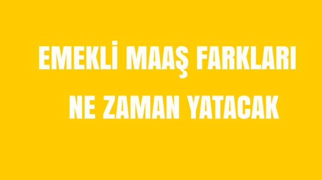 Emeklilerin Fark Alacağı Tarih Belli Oldu