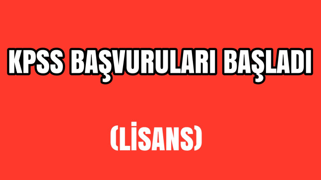 KPSS Başvuruları Başladı (Lisans)