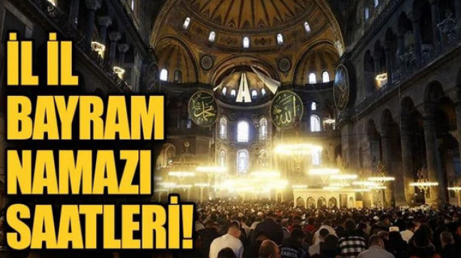 İl İlçe Bayram Namazı Saatleri