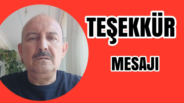 Kadir Karaca Teşekkür Mesajı