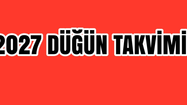 2027 Düğün Takvimi