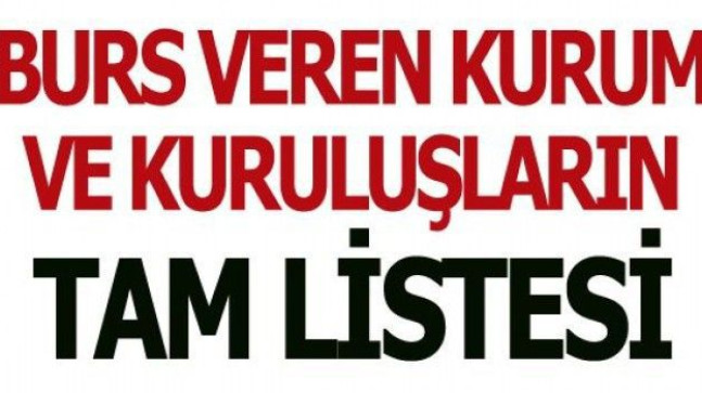 Burs Veren Kurumlar