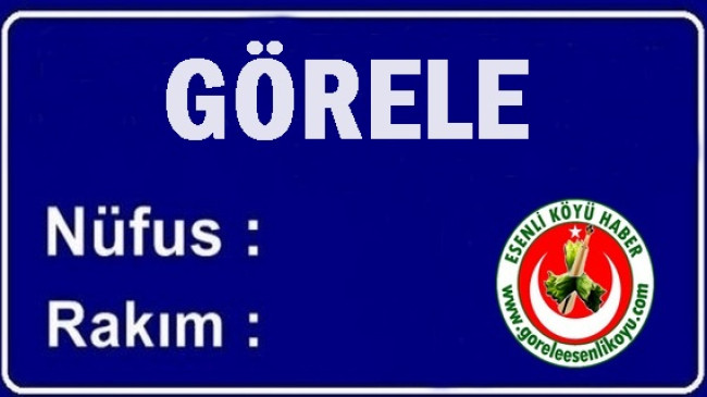 Görele Nüfusu Açıklandı.Görele Nüfusu Düştü