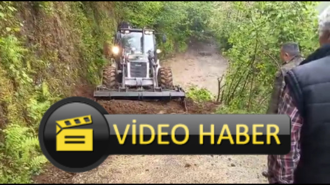 Heyelan Olan Yollar Açılıyor