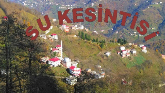 Esenli Köyünde Su Kesintisi;Muhtarlıktan Duyuru