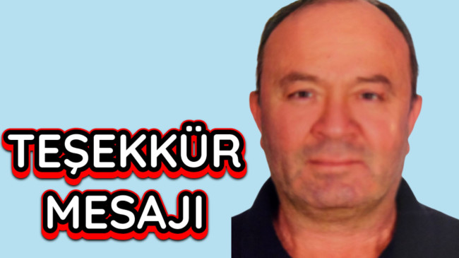 Cemal Sivri Teşekkür Mesajı
