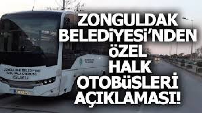Zonguldak’ta Halk Otobüsleri Artık Hizmet Vermeyecek