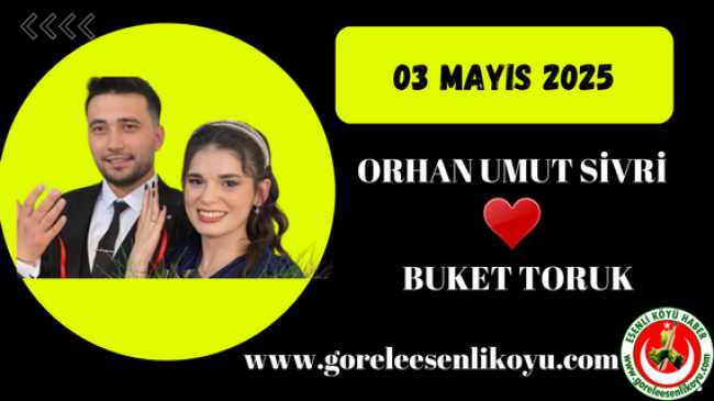 Orhan Umut Sivri & Buket Toruk Çifti Evleniyor