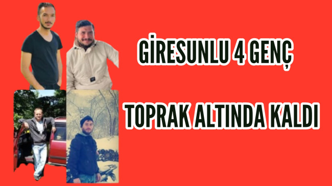 Artvinde Meydana Gelen Heyelanda 4 Giresunlu Genç Hayatını Kaybetti