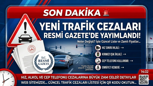 Yeni Trafik Cezaları Resmi Gazete Yayımlandı