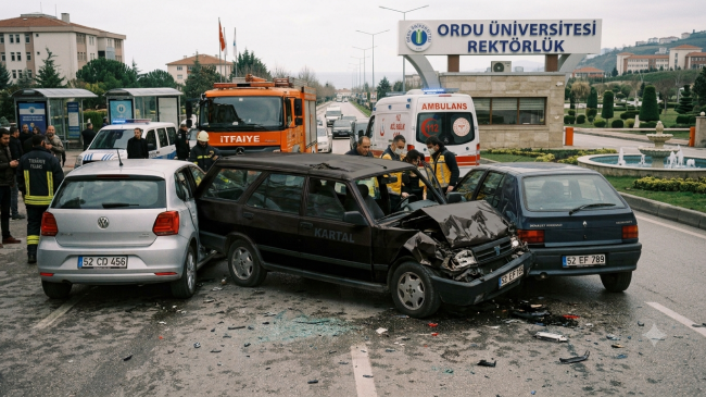 Trafik Kazası Geçirdi