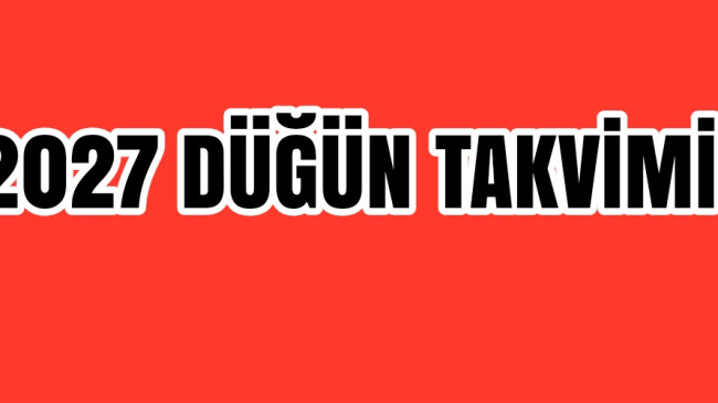 2027 Düğün Takvimi