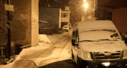 Esenli Köyünde Kar Yağışı Başladı