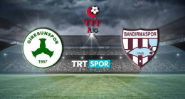 Giresunspor & Bandırmaspor Maçı TRT SPOR da