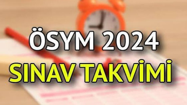 Ösym 2024 Sınav Takvimini Açıkladı